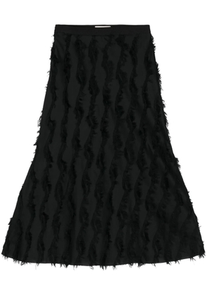 Muller Of Yoshiokubo Surge fringed maxi skirt - Black
