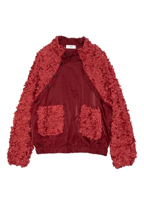 Muller Of Yoshiokubo Flowy floral-appliqué sweatshirt - Red