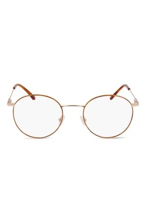 Calvin Klein round-frame metal glasses - Gold