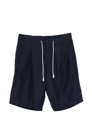 Eleventy drawstring pleated shorts - Blue