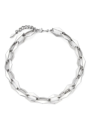 Jimmy Choo cable-chain link necklace - Silver