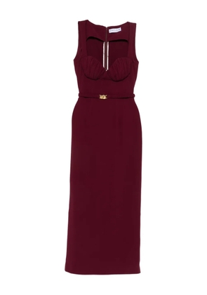 Rowen Rose belt-detail maxi dress - Red