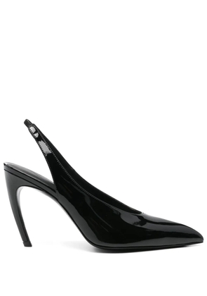 The Attico 110mm leather heeled pumps - Black