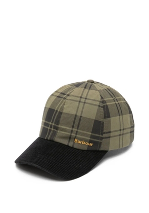 Barbour Elaine tartan baseball cap - Green