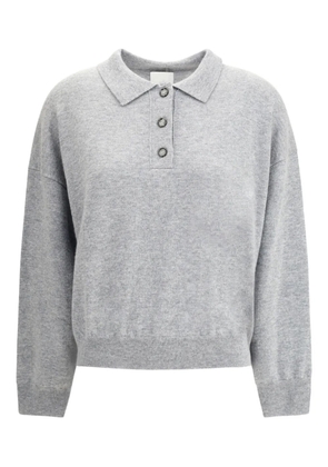 Allude button-fastening polo top - Grey