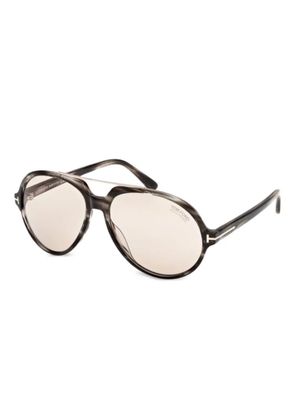 TOM FORD Eyewear oversize-frame sunglasses - Brown