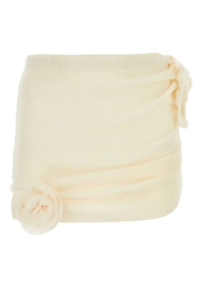 Magda Butrym ruched-detail skirt - Neutrals