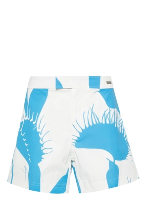 Ferragamo Venus-print swim shorts - White