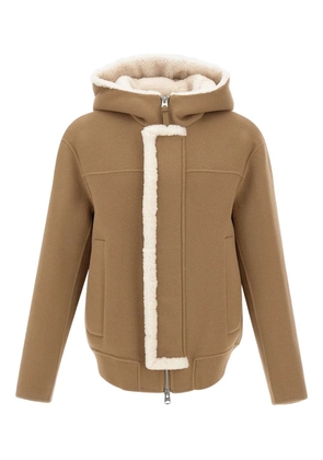 Mackage Jay shearling-hood jacket - Brown