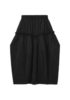 Enföld ruffled quilted skirt - Black
