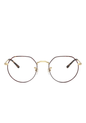 Ray-Ban geometric-frame glasses - Brown