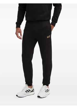 Ea7 Emporio Armani hooded logo jumpsuit - Black