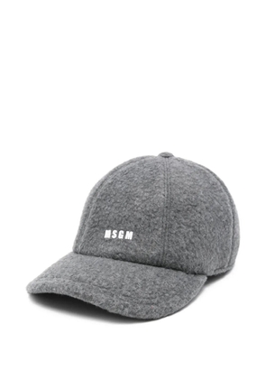MSGM logo-lettering cap - Grey
