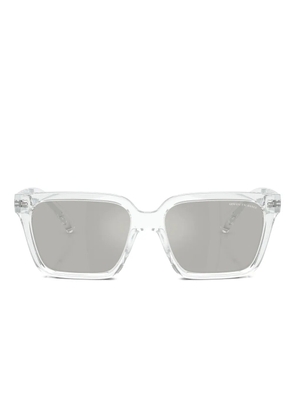 Armani Exchange square sunglasses - White