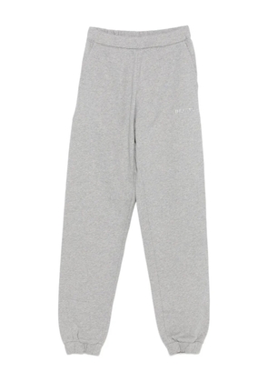 The Attico embroidered-logo track pants - Grey