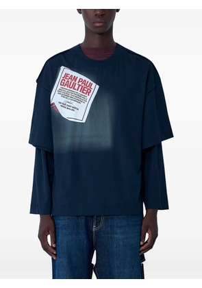 Jean Paul Gaultier layered-design T-shirt - Blue