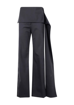 THELATEST drape-detail trousers - Black