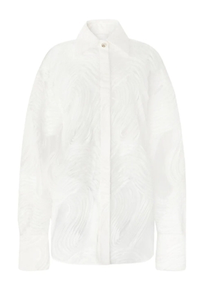 Genny semi-sheer shirt - White