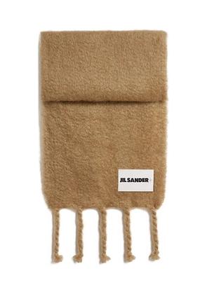 JIL SANDER+ mohair-blend scarf - Brown