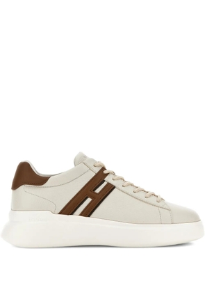 Hogan H580 logo-detail leather sneakers - Neutrals