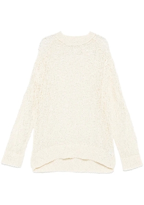 Jil Sander open-knit sweater - Neutrals