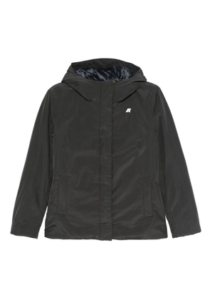 K-Way hooded zip-front jacket - Black