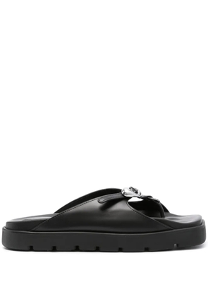 Alexander Wang Dome logo-buckle sandals - Black