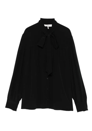 Chloé pussy bow-collar silk top - Black