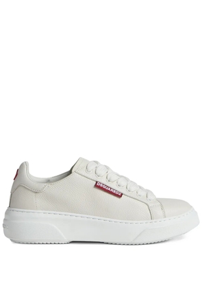 DSQUARED2 logo-embossed lace-up sneakers - White