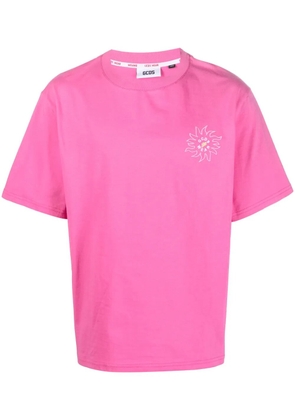 GCDS Surfing Wirdo graphic-print T-shirt - Pink
