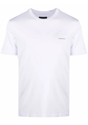 Emporio Armani logo-print crewneck T-shirt - White