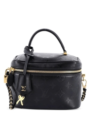 Louis Vuitton Pre-Owned Vanity Handbag Monogram Ink Embossed Lambskin PM crossbody bag - Black