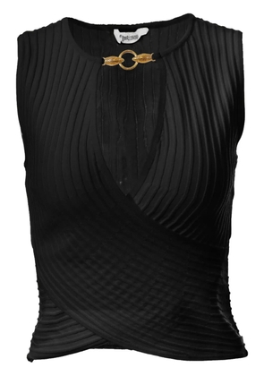 Just Cavalli plaque-detail tank top - Black