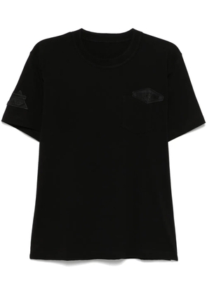 sacai cotton T-shirt - Black