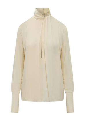 TOM FORD long-sleeves silk blouse - Neutrals