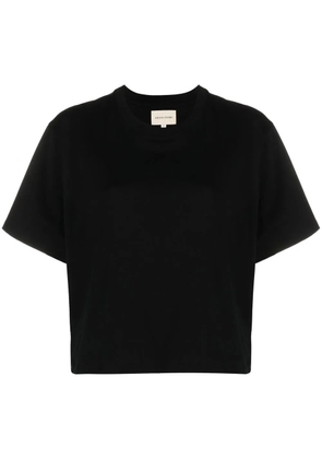 LouLou de Saison crew-neck straight-hem T-shirt - Black