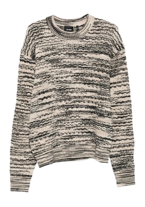 Axel Arigato marl-knit crew-neck sweater - Black