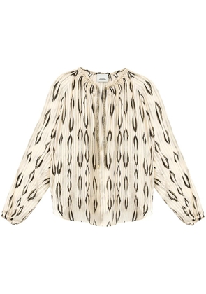 ISABEL MARANT Syra blouse - Neutrals