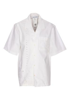 Marine Serre embroidered-detail shirt - White