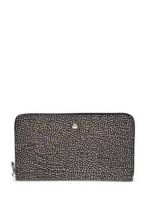 Borbonese leather wallet - Neutrals