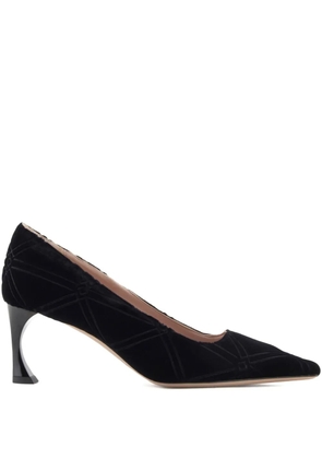 Emporio Armani quilted pointed-toe pumps - Black