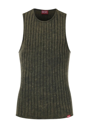 Diesel ribbed-knit tank top - Green