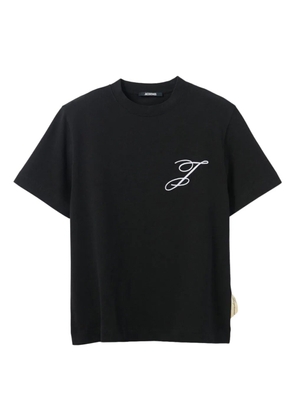 Jacquemus logo-embroidered T-shirt - Black