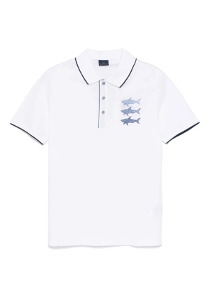 Paul & Shark logo-print polo shirt - White