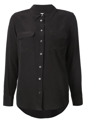 Equipment Signature slim-fit silk shirt - Black