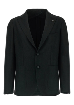 Tagliatore textured peak-lapel blazer - Black