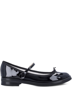 Repetto patent-leather bow ballet flats - Blue