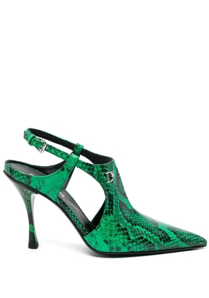 DSQUARED2 Mary Jane 110mm leather pumps - Green