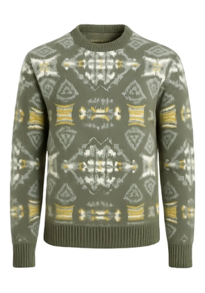 Altea green patterned knitwear