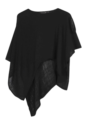 Malloni knitted cape - Black